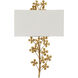 Cloverfield 1 Light 15 inch Contemporary Gold Leaf and Contemporary Gold ADA Wall Sconce Wall Light