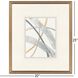 Crossing Paths Blue and Metallic and White Framed Art, The Studio
