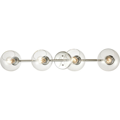 Claro 4 Light 36 inch Polished Chrome Vanity Light Wall Light