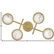 Cava LED 30 inch Lacquered Brass Foyer Light Ceiling Light, Sconce/Flush Mount