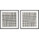 Crosshatch 48 X 48 inch Hand Painted Art, Set Of 2