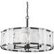 Veil 6 Light 29.25 inch Dark Matte Black Pendant Ceiling Light