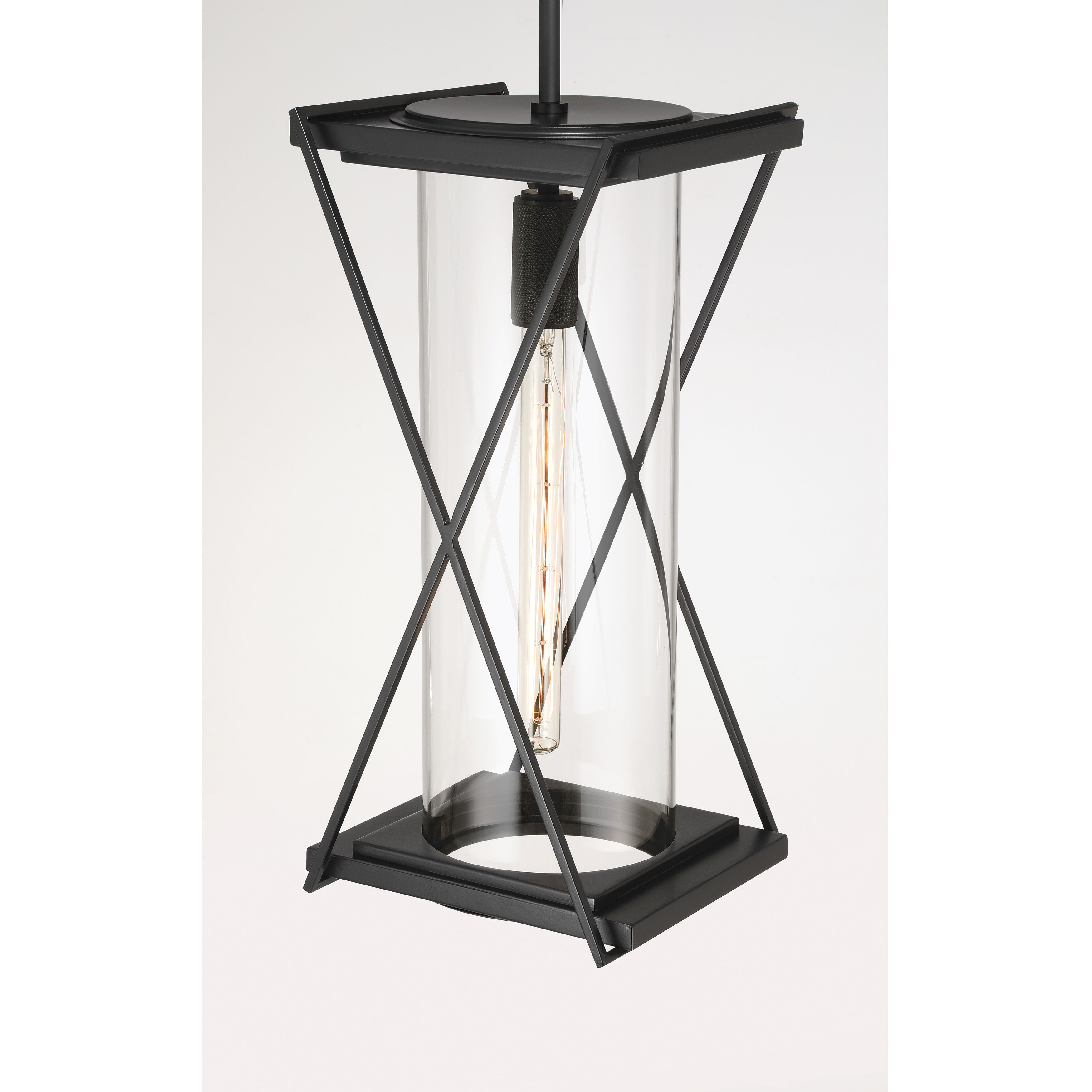 Rockhill 1 Light 9.5 inch Dark Matte Black Outdoor Pendant