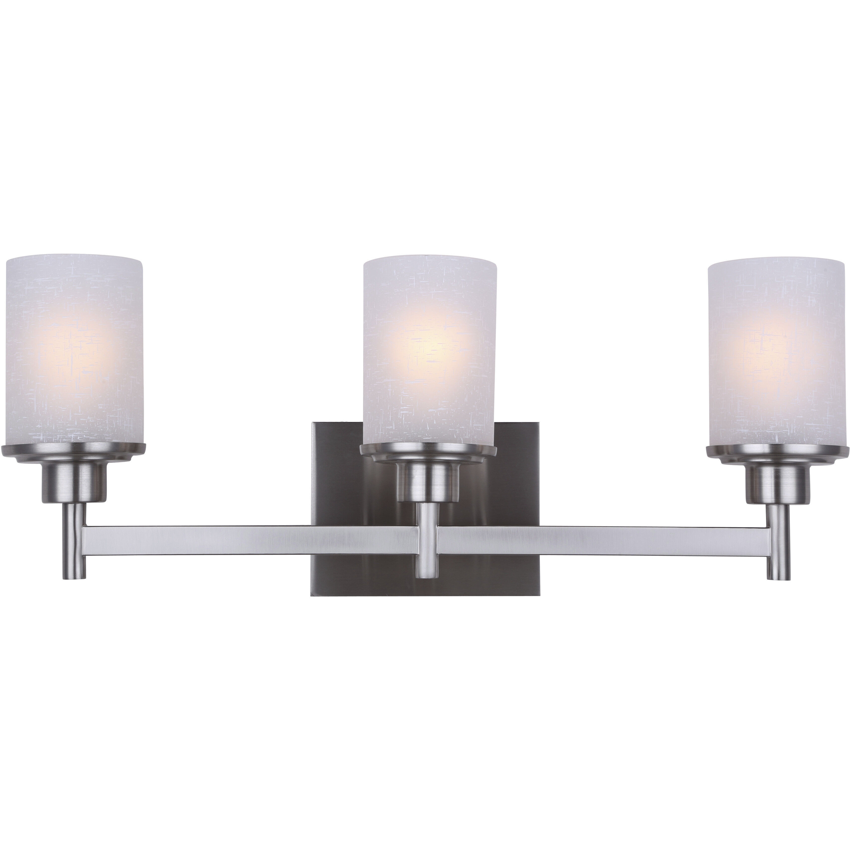 Madison 3 Light 22 inch Brushed Nickel Vanity Light Wall Light