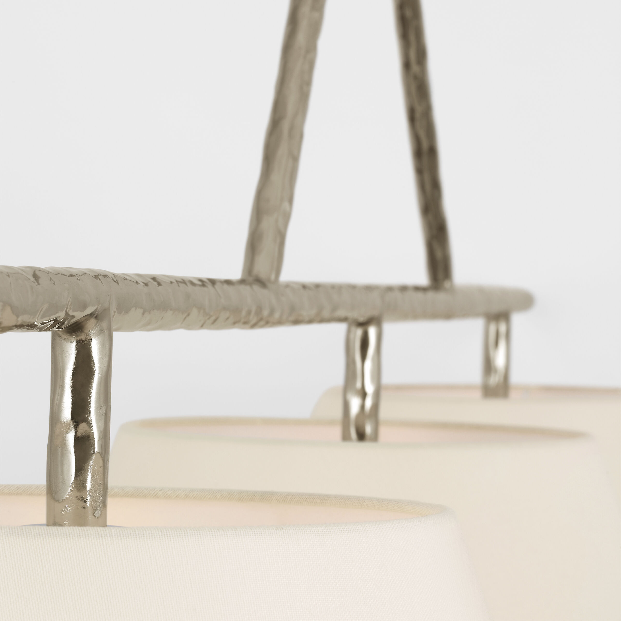 Suzanne Kasler Collette LED 70 inch Polished Nickel Linear Chandelier Ceiling Light