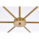 Briggs 6 Light 36 inch Brass Pendant Ceiling Light