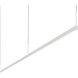 Thin-Line LED 96 inch Satin White Pendant Ceiling Light