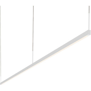 Thin-Line LED 96 inch Satin White Pendant Ceiling Light