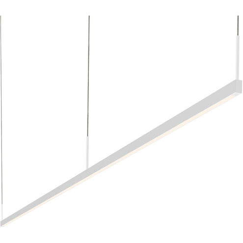 Thin-Line LED 96 inch Satin White Pendant Ceiling Light