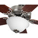 Builder 52 inch Brushed Nickel with Cherry/Natural Cherry Blades Ceiling Fan