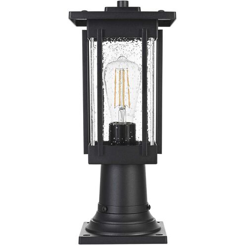 Melvale 1 Light 15.5 inch Black Outdoor Post Light