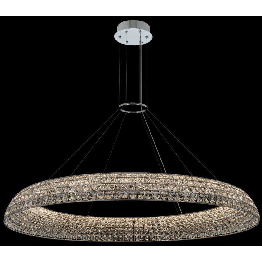 Nuvole LED 48 inch Chrome Pendant Ceiling Light