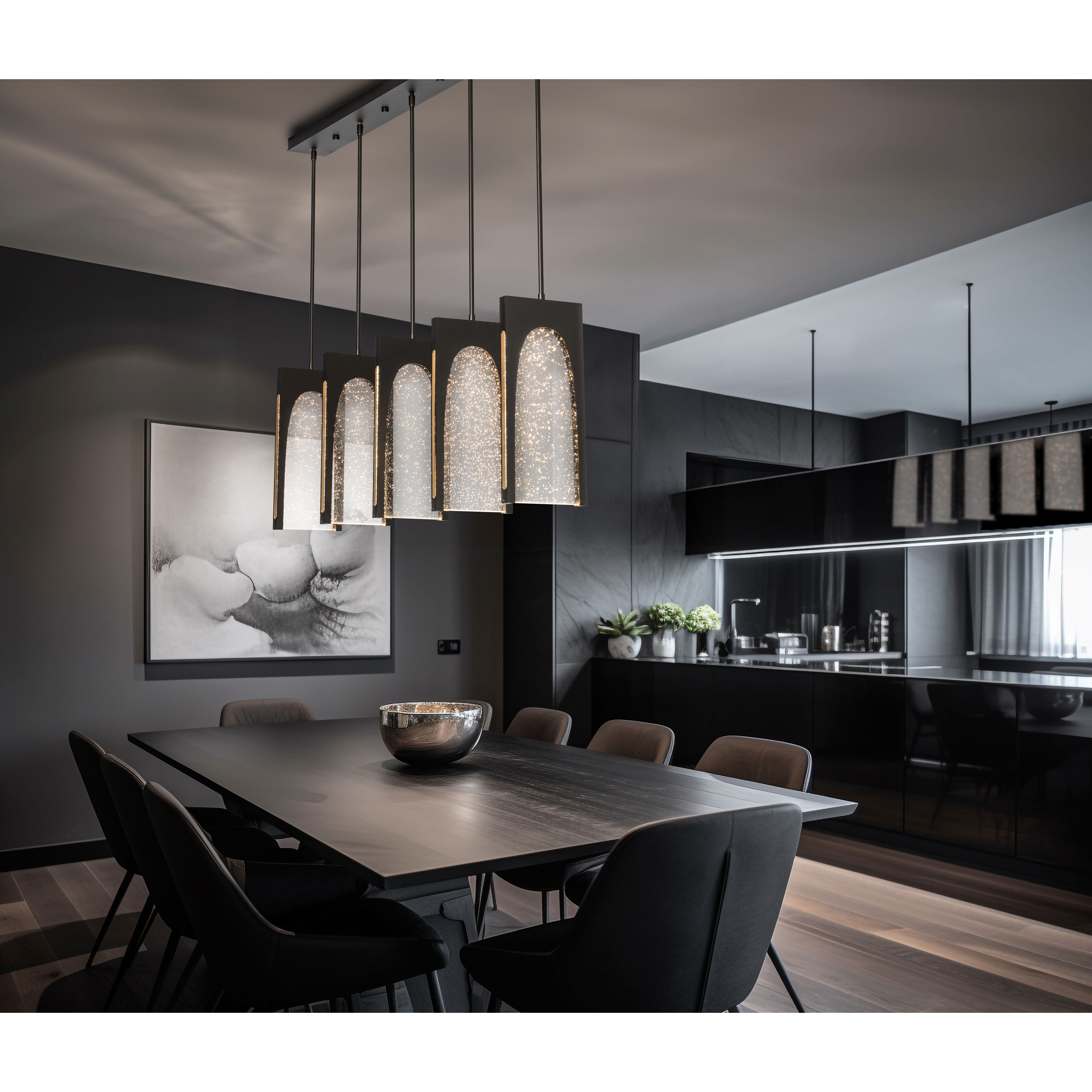 Cypress LED 56 inch Black Pendant Ceiling Light