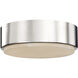 Blanco LED 7.88 inch Polished Nickel and Alabaster Flush Mount Ceiling Light