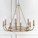 Bailey 8 Light 28 inch Aged Brass Chandelier Ceiling Light