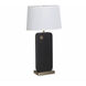 Laurel 30 inch 23 watt Ebony and Weathered Brass Table Lamp Portable Light
