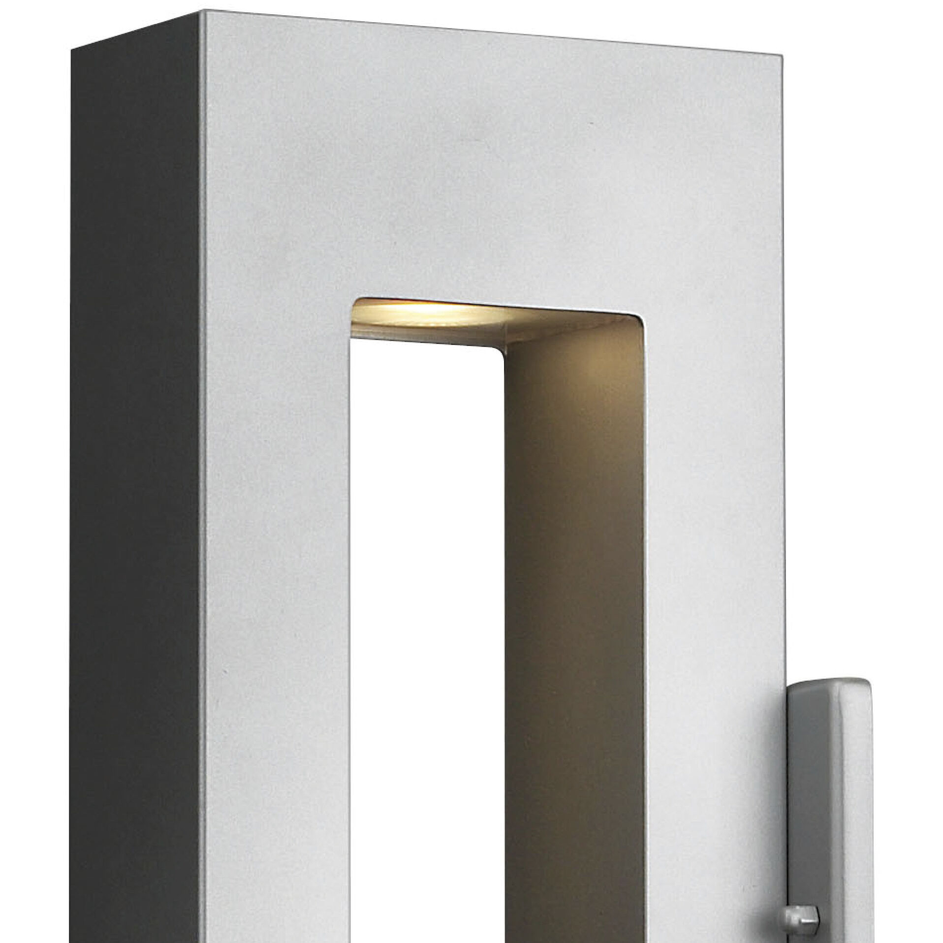 Atlantis LED 16 inch Titanium Outdoor Wall Mount Lantern, Small