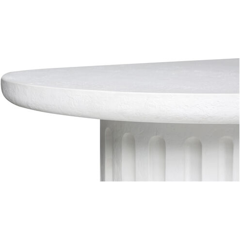 Eris 86.5 X 35.5 inch White Outdoor Dining Table