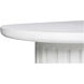 Eris 86.5 X 35.5 inch White Outdoor Dining Table