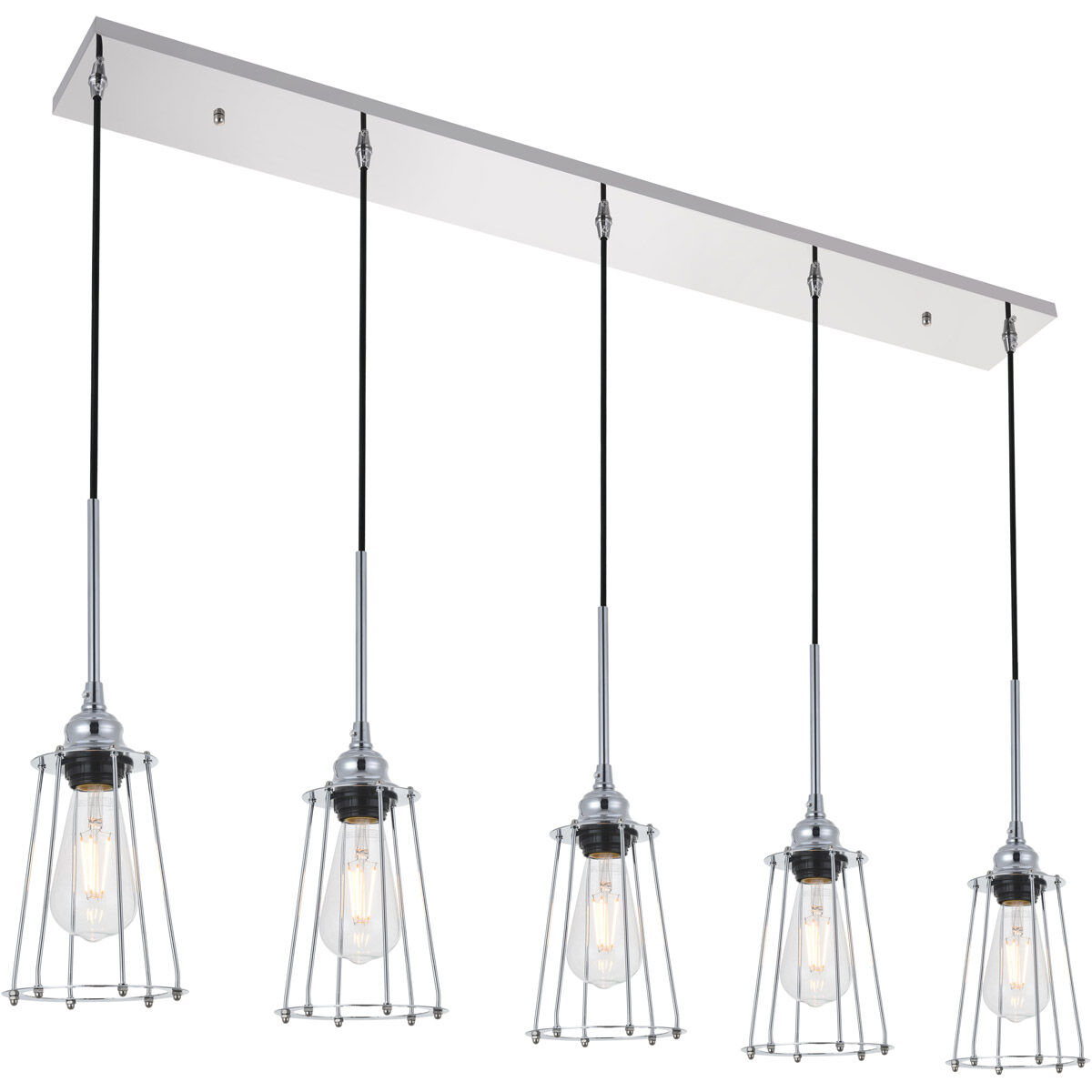 Phoenixville 5 Light 5 inch Chrome Pendant Ceiling Light