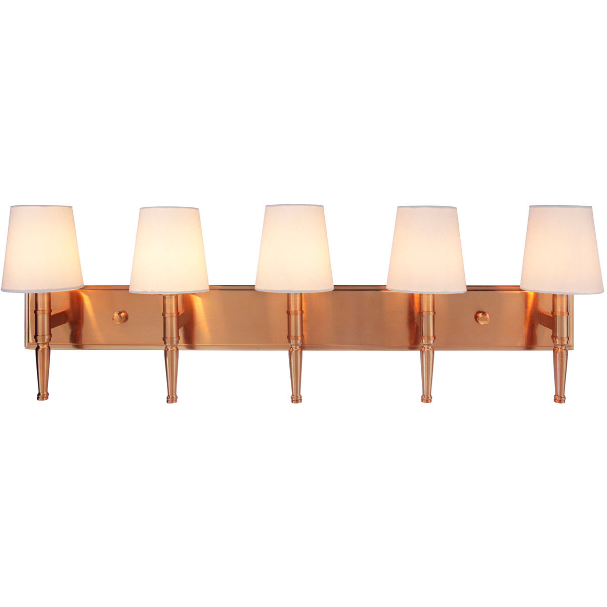 Ella 5 Light 39 inch Satin Brass Vanity Light Wall Light