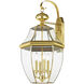 Monterey 4 Light 30 inch Polished Brass Outdoor Wall Lantern
