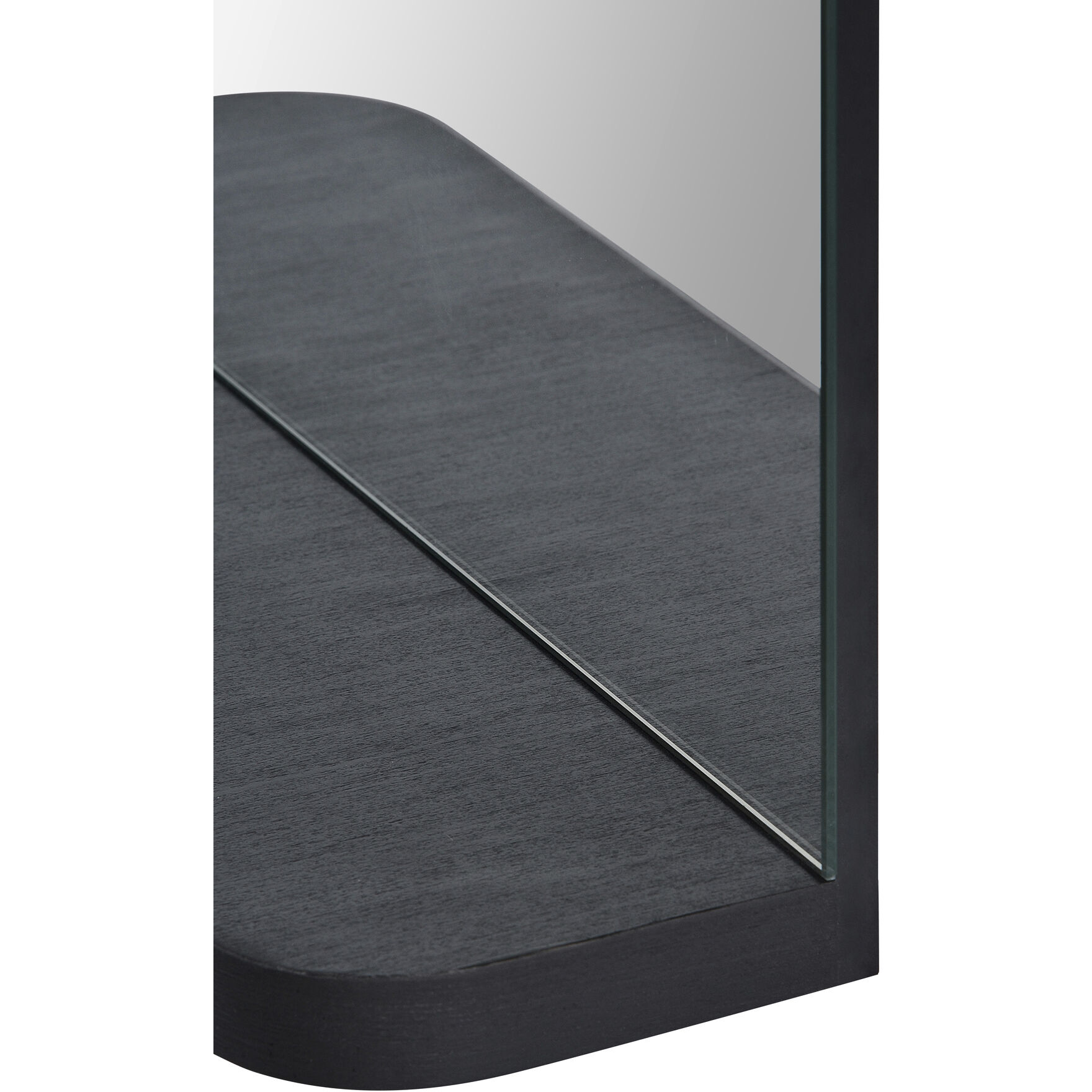 Lucila 36 X 20 inch Black Wall Mirror