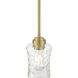 Clarvyn 1 Light 5 inch Vintage Brass Mini Pendant Ceiling Light