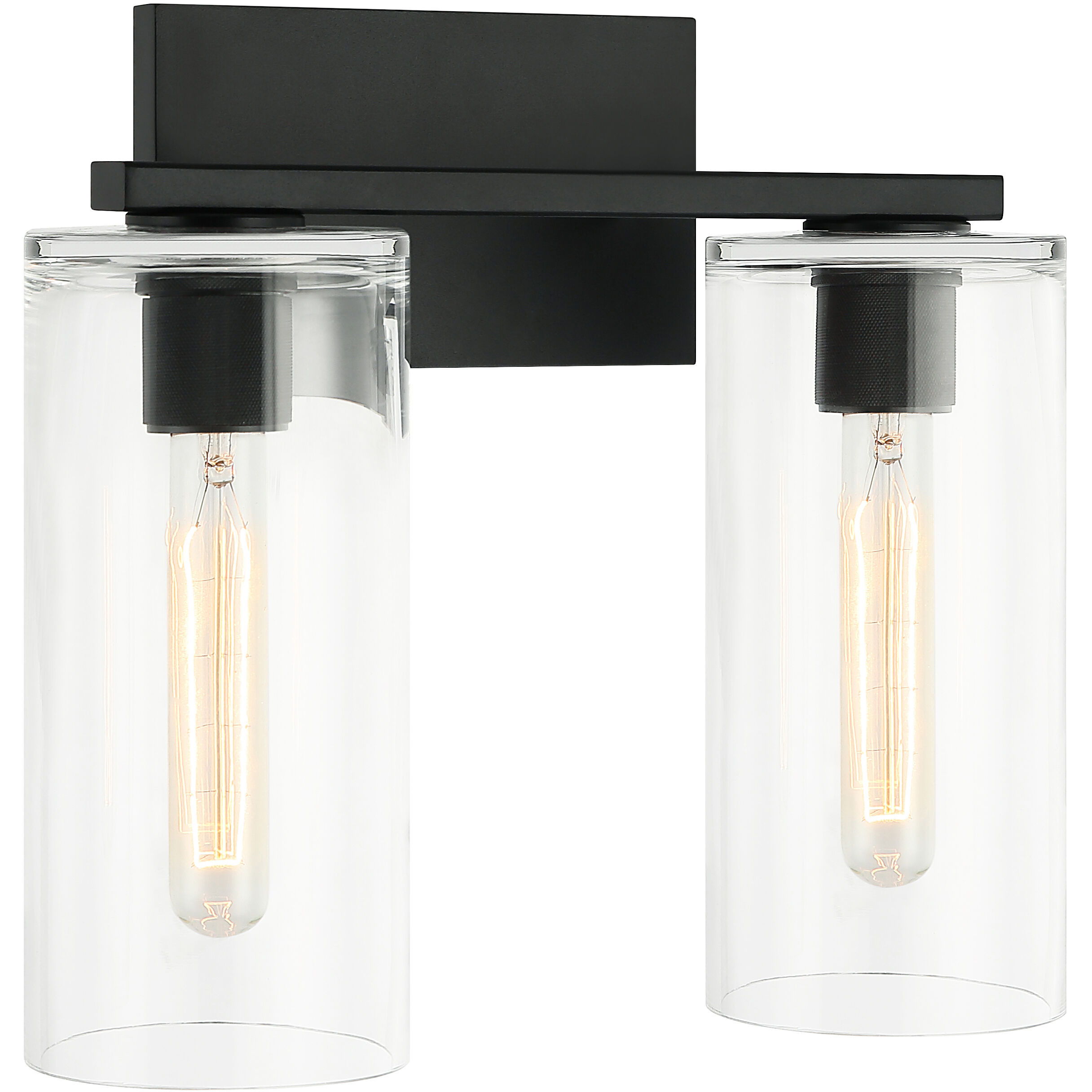 Lincoln 2 Light 14 inch Matte Black Wall Sconce Wall Light