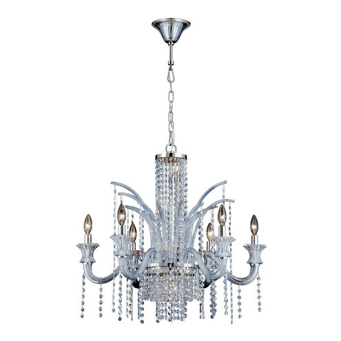 Nava 6 Light 28 inch Chrome Chandelier Ceiling Light