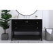 Theo 48 X 22 X 34 inch Black Vanity Sink Set