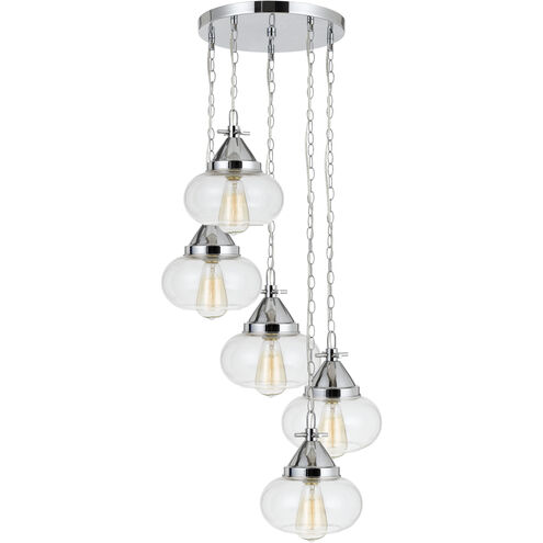 Maywood 5 Light 20 inch Chrome Pendant Ceiling Light