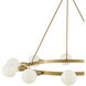 Orla LED 36 inch Lacquered Brass Chandelier Ceiling Light