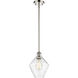 Ballston Cindyrella LED 8 inch Polished Nickel Mini Pendant Ceiling Light in Seedy Glass