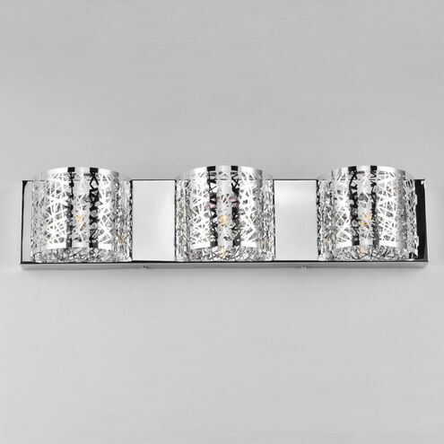 Troy 3 Light 24 inch Polished Chrome Bath Vanity Light Wall Light