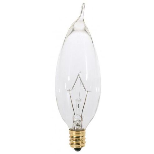 Lumos Incandescent CA8 Candelabra E12 25 watt 120V 2700K Light Bulb