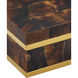 Casey 11 inch Natural and Brass and Black Box
