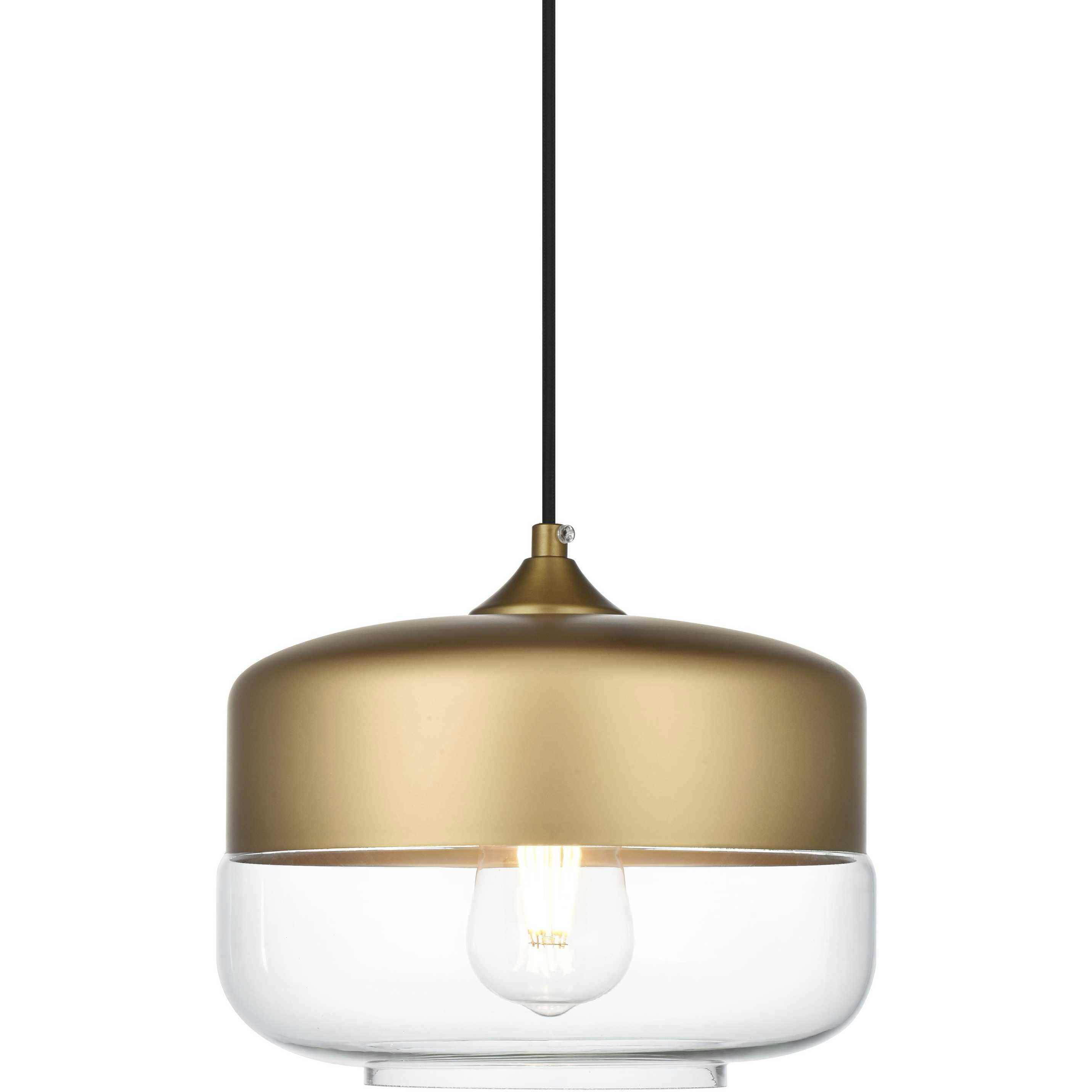 Ashwell 1 Light 10 inch Satin Gold Pendant Ceiling Light