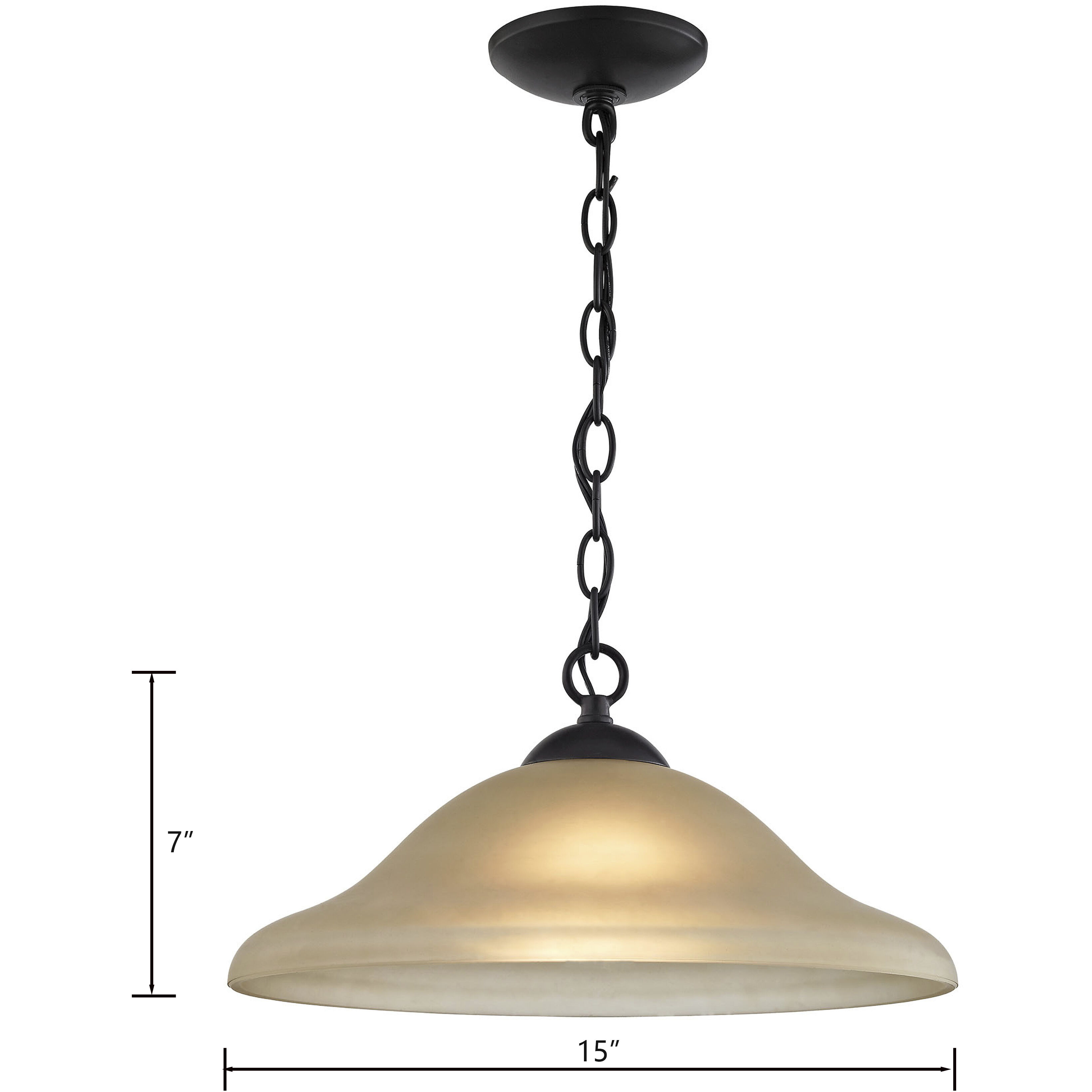 Conway 1 Light 15 inch Oil Rubbed Bronze Pendant Ceiling Light