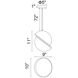 Gemini LED 10 inch Polished Nickel Mini Pendant Ceiling Light