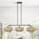 Florell 3 Light 47 inch English Bronze Linear Chandelier Ceiling Light, Extra Large