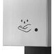 Luxe Satin Nickel Floor Standing Touchless Hand Sanitizer Dispenser
