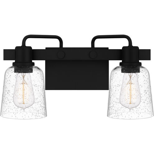Lydia 2 Light 16 inch Matte Black Bath Light Wall Light