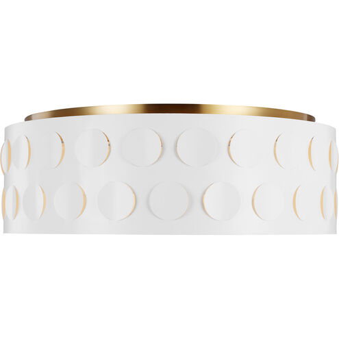 kate spade new york Dottie 4 Light 27.38 inch Burnished Brass Flush Mount Ceiling Light