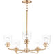 Acadia 5 Light 26 inch Heritage Single-Tier Chandelier Ceiling Light