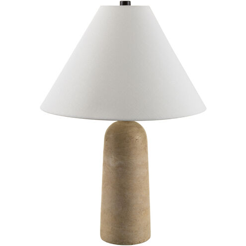 Agate 22 inch 60 watt Beige Accent Table Lamp Portable Light