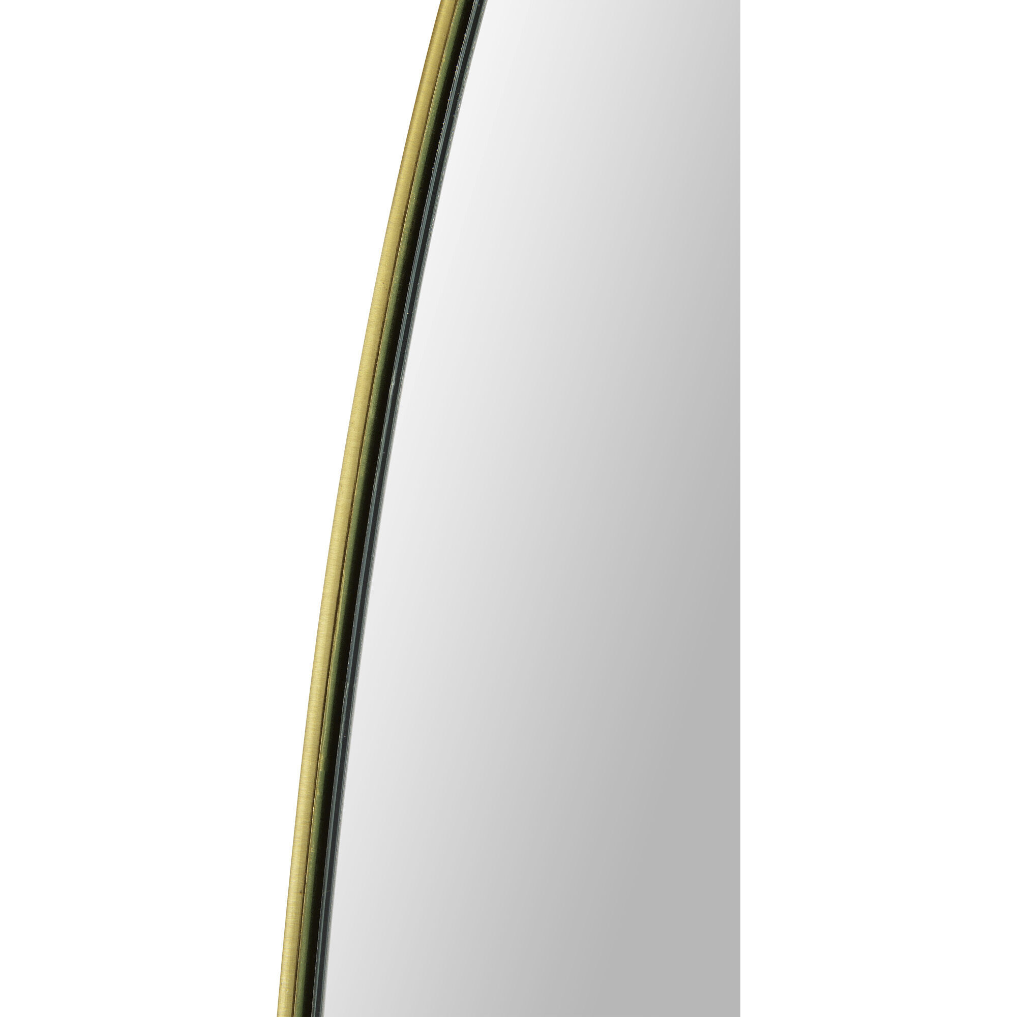 Gallegos 36 X 24 inch Brushed Brass and Clear Mirror