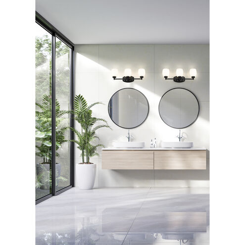 Kendrick 3 Light 23 inch Matte Black Bath Vanity Light Wall Light