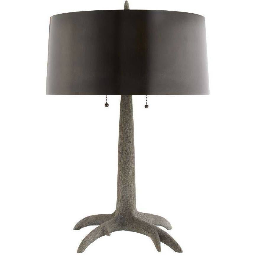 Haggard 26 inch 60.00 watt Graphite and Bronze Lamp Portable Light