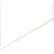 Thin-Line LED 96 inch Satin White Pendant Ceiling Light in 8ft., 3000K